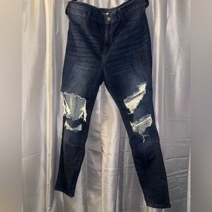 Fashion Nova Deep Blue Denim Jeans